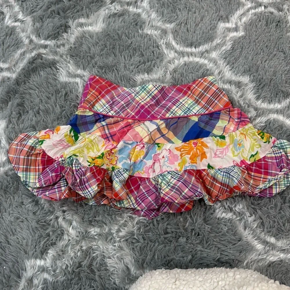 Ralph Lauren girls patchwork mini skirt size 10   Can fit women’s Xs… refer to p